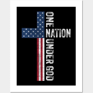 One nation under god Posters and Art